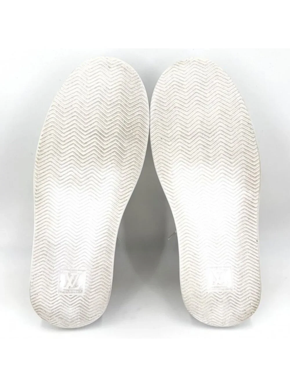 Louis Vuitton Sneakers Beverly Hills Line Monogram Shoes Leather White Brown 8.5